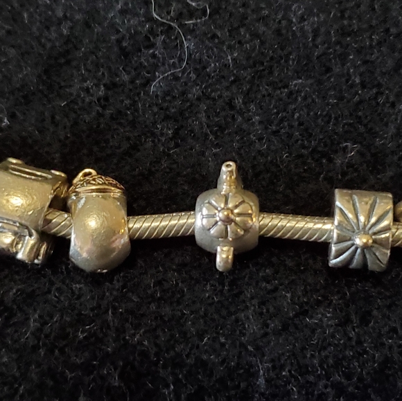 Pandora Silver Bracelet. 7.9" snake chain. - Picture 6 of 15